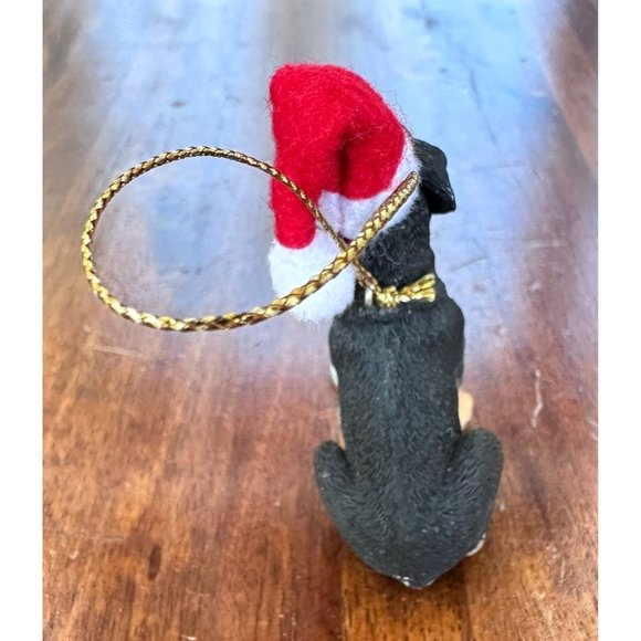Vintage 90's Ganz Rottweilier Christmas Ornament Dog New Santa Loves Me … - Picture 10 of 12